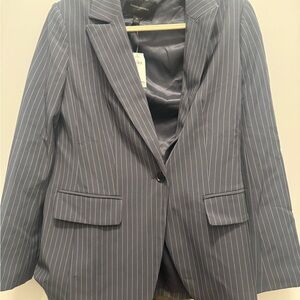 Banana Republic Women’s Striped Gray Blazer